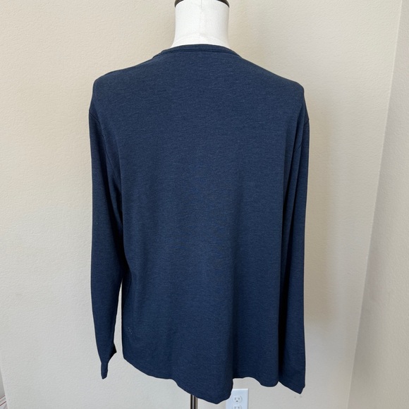 Lululemon Men’s 5 Year Basic Long Sleeve Size XL Heathered Nautical Navy - Picture 6 of 8